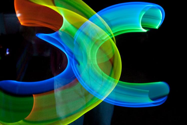 glow stick photography