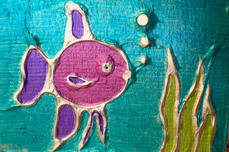 Kids Art Ideas: Sharpie & Foil Embossing