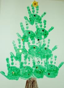 Handprint Christmas Tree