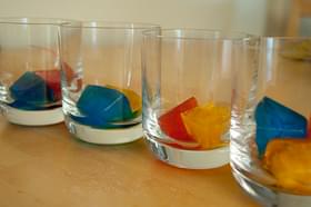 how to make colored ice